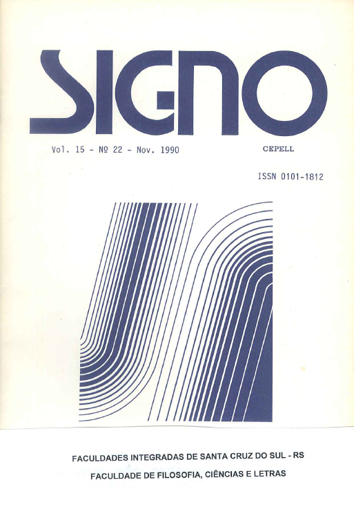					Visualizar v. 15 n. 22 (1990)
				